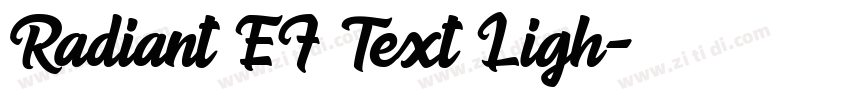Radiant EF Text Ligh字体转换